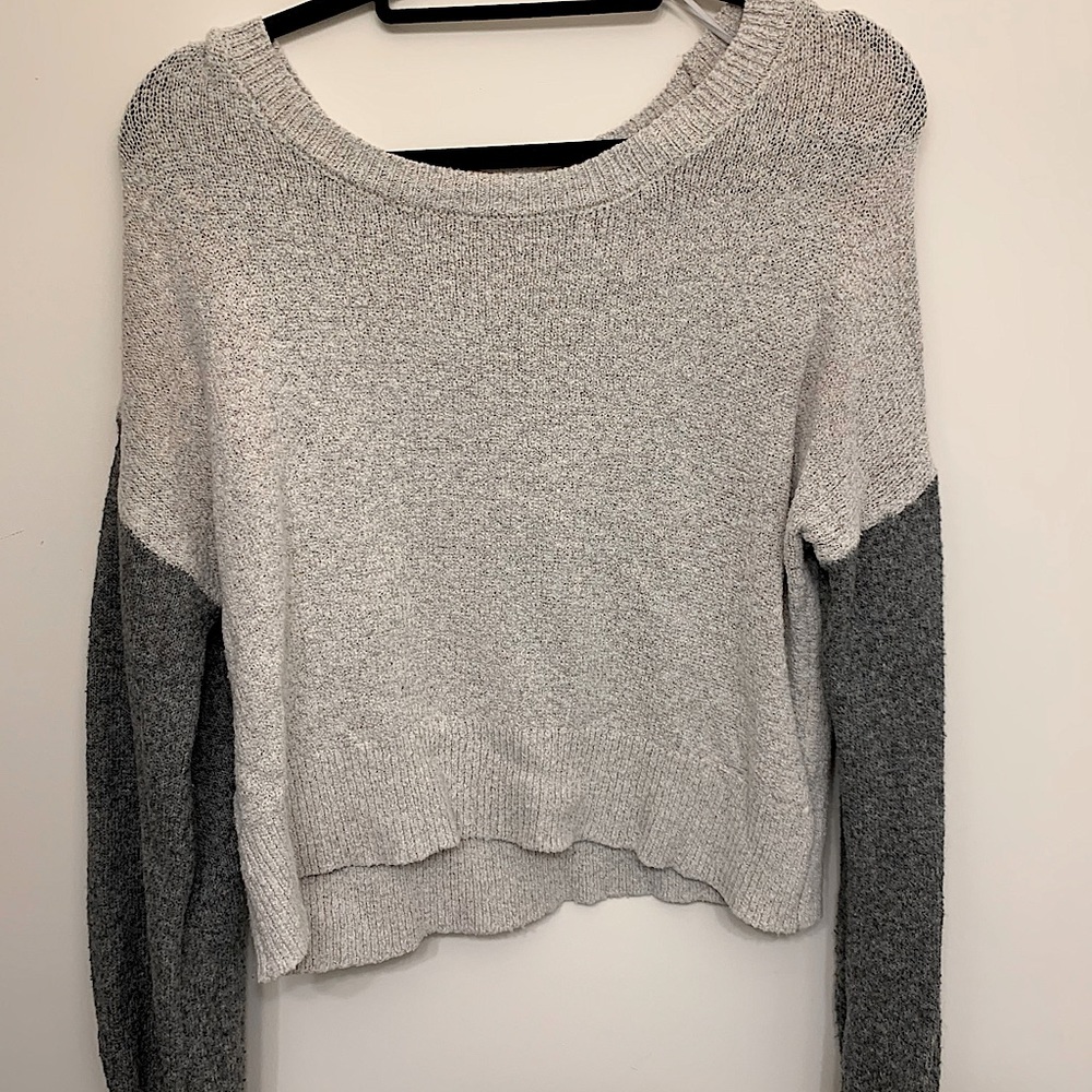 Ruby moon light and dark grey sweater